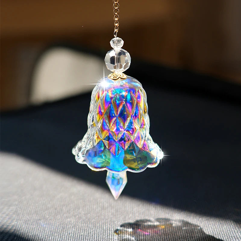 Attrape soleil cloche en verre brillant