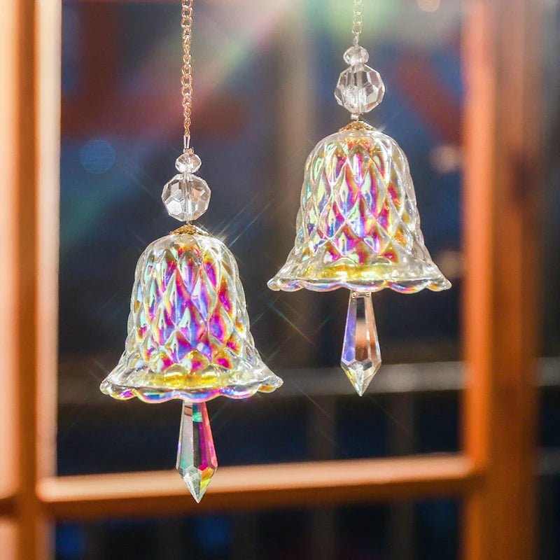 Attrape soleil cloche en verre coloré