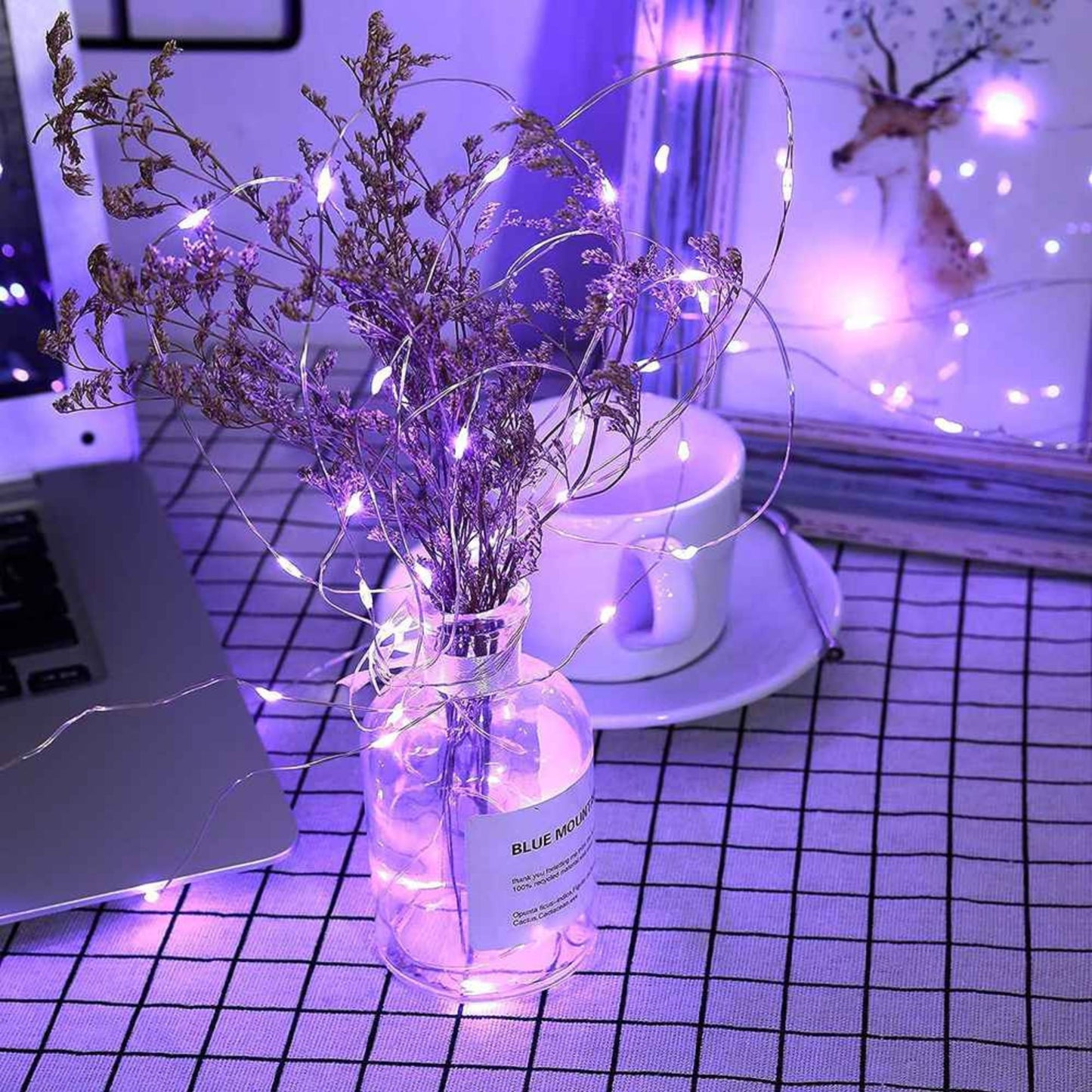 Guirlande exterieur solaire fil de cuivre pour jardin