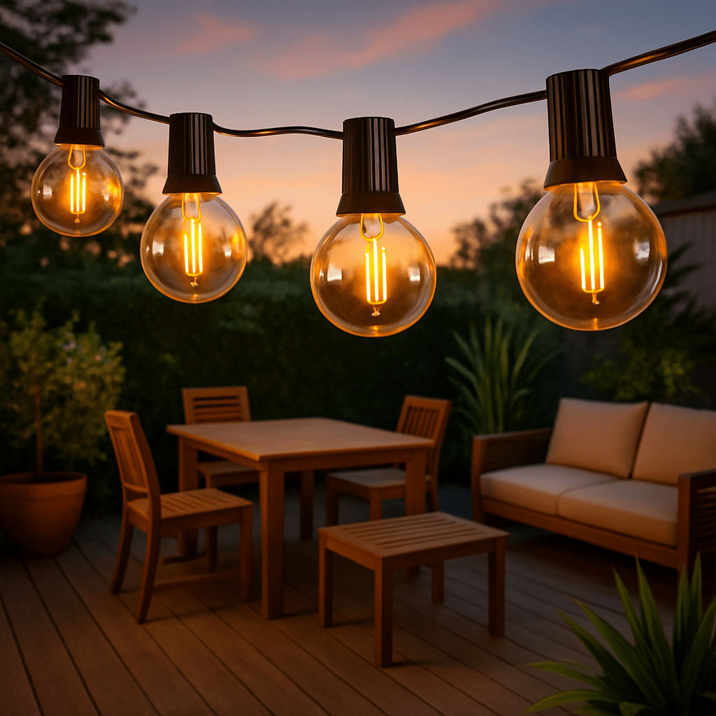 Guirlande guinguette 25 M pour terrasse