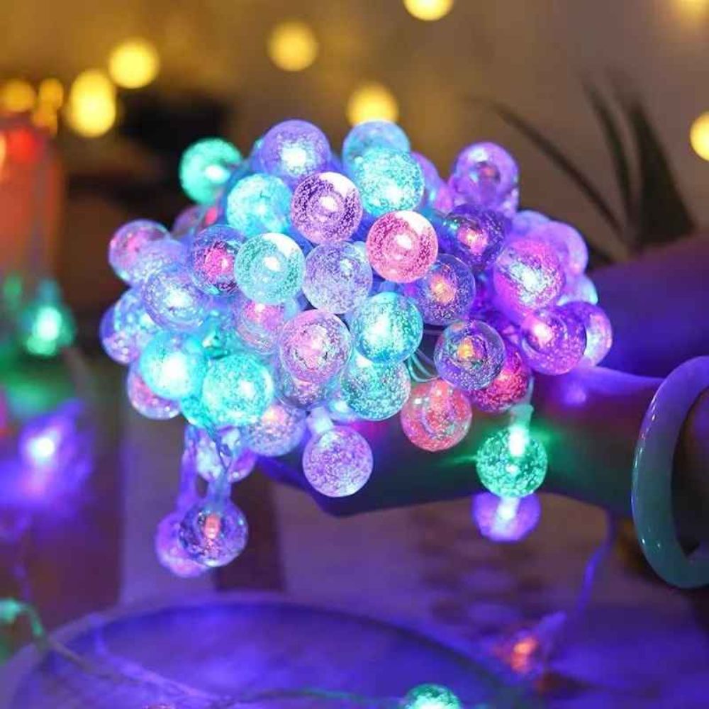 Guirlande guinguette boule de cristal pour mariage