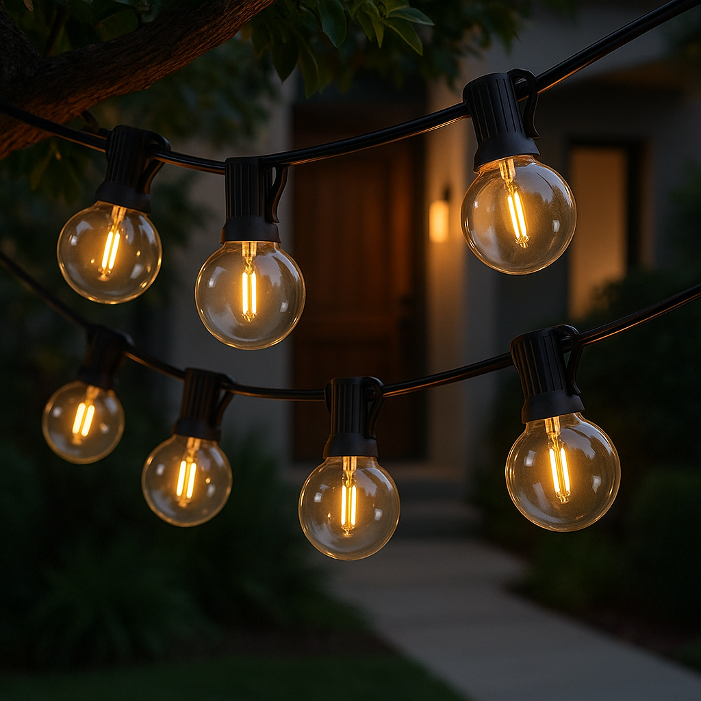 Guirlande guinguette festoon LED 17 M pour jardin