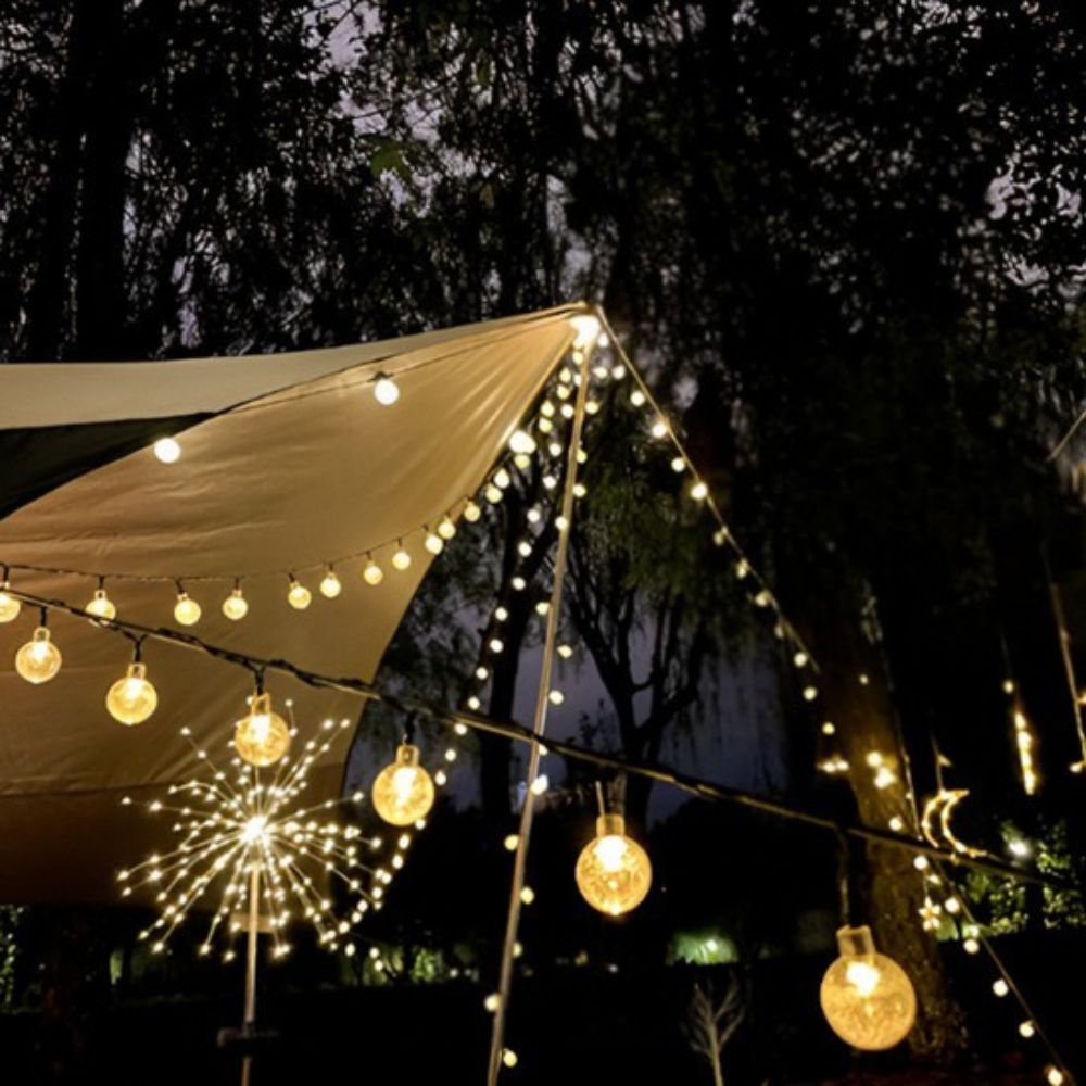 Guirlande guinguette solaire de camping