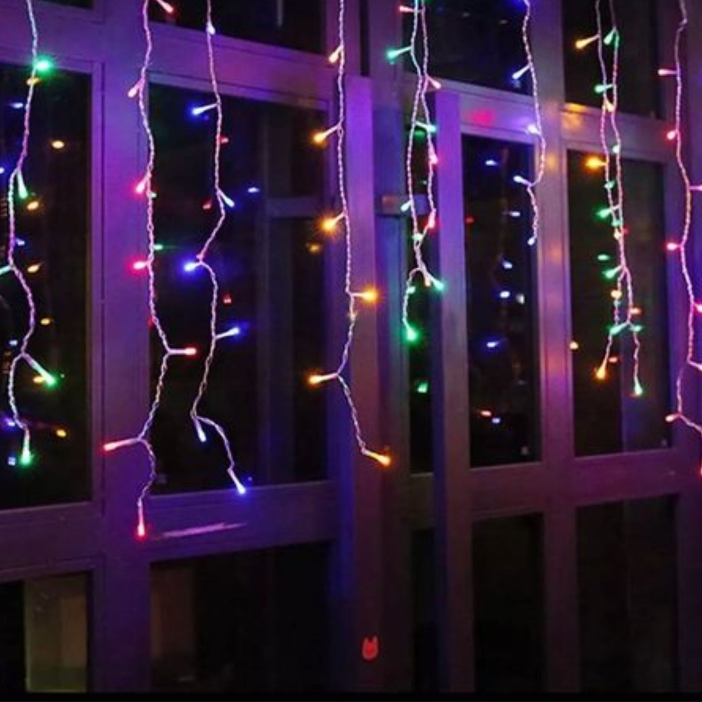 Guirlande lumineuse extérieur chaine de glaçons multicolore