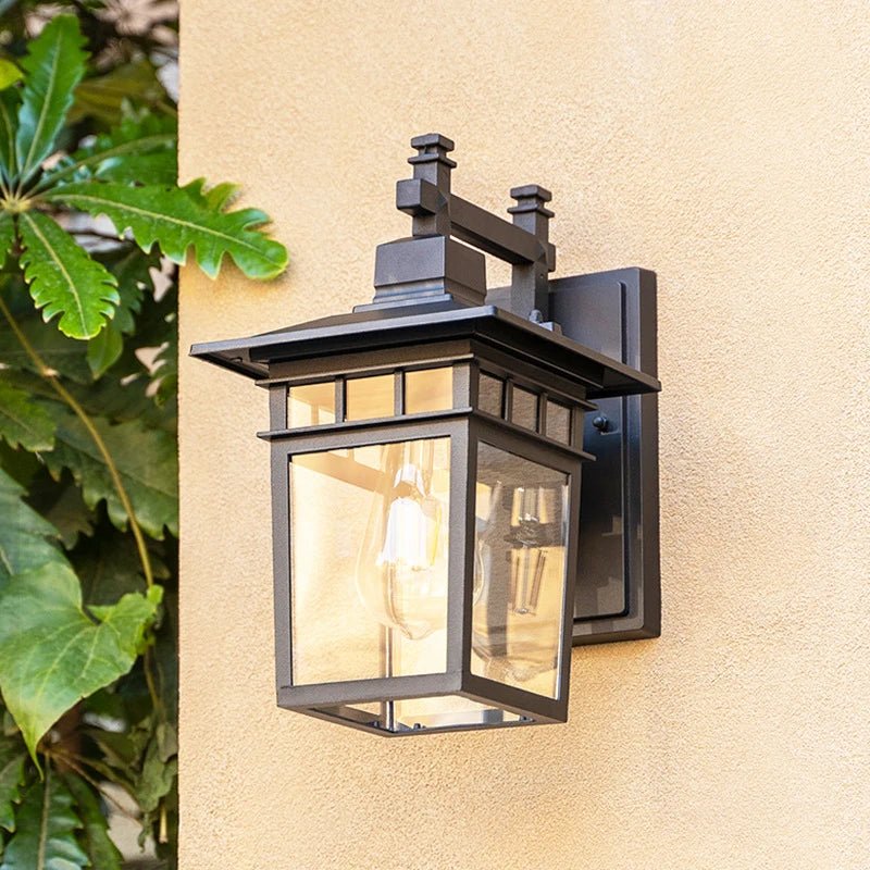 Lampe exterieur murale noire