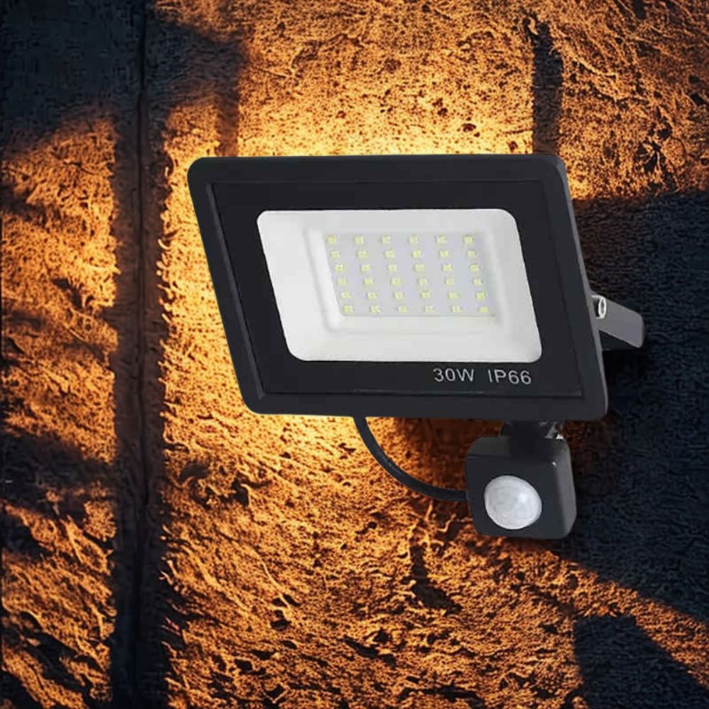 Lampe extérieure à détection de mouvement blanc chaud