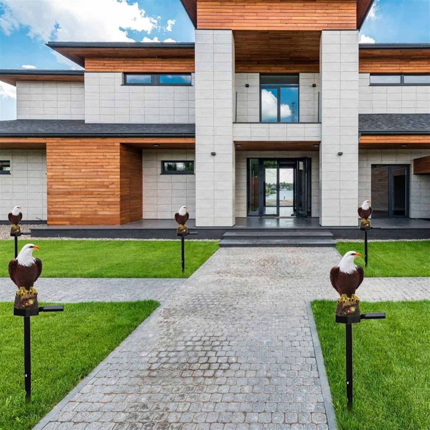 Lampe solaire aigle écologique