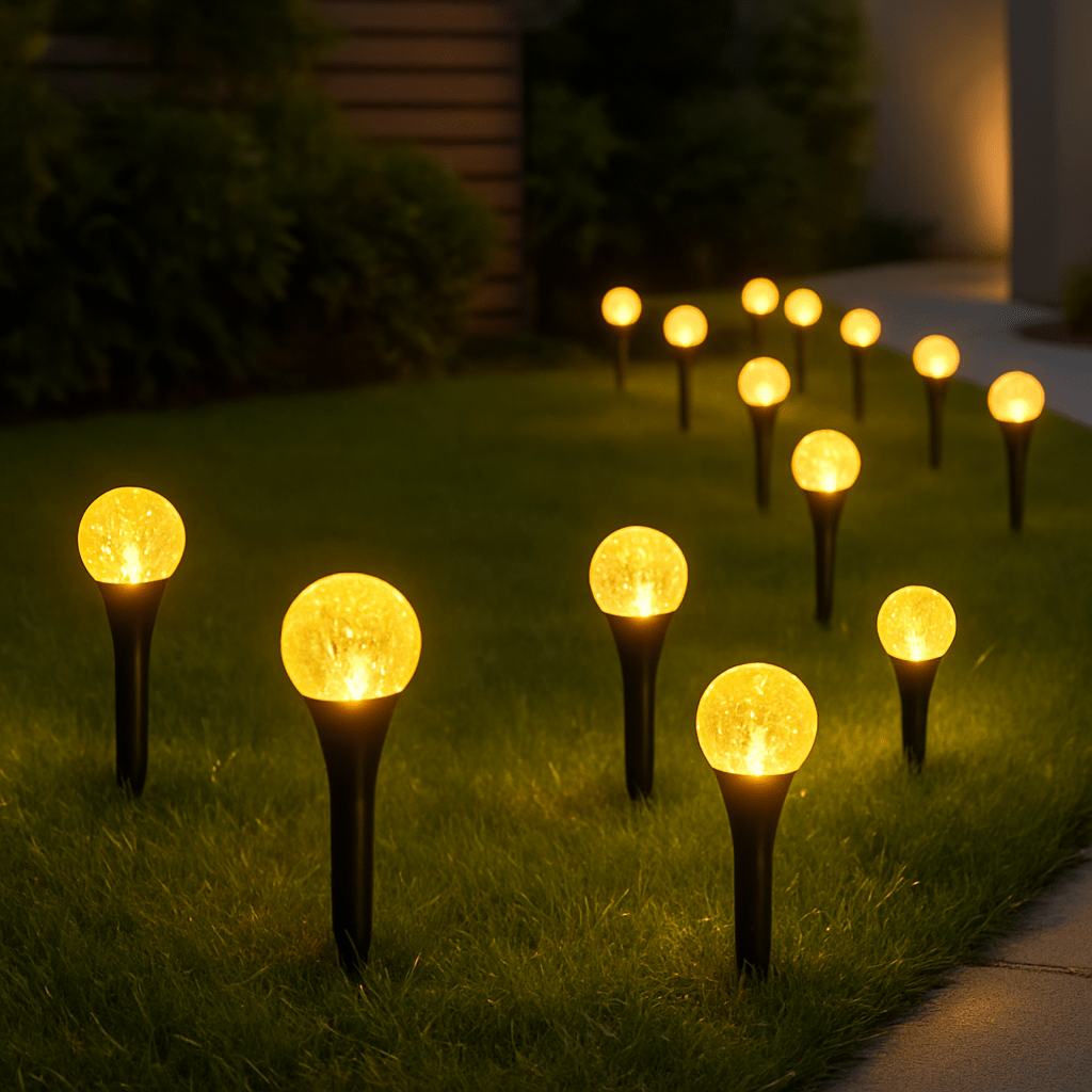 Lampe exterieur solaire pour pelouse