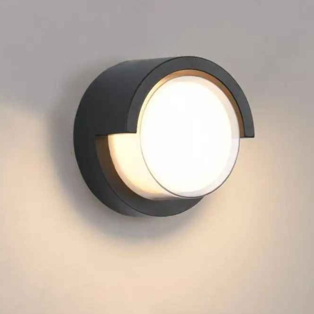 Luminaire exterieur applique murale 24w ronde
