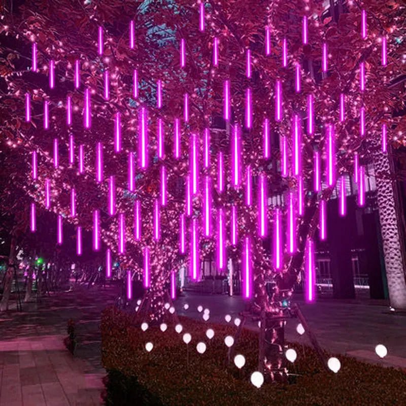 guirlande lumineuse extérieur pluie météore courtil