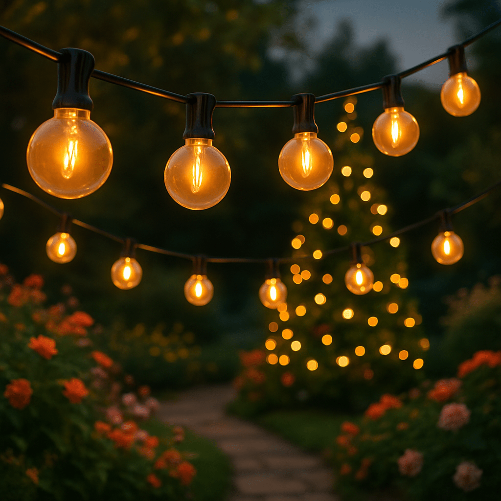 Guirlande guinguette solaire - Eclairer votre jardin avec des solutions plus autonome