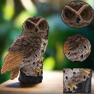 Lampe solaire - LEDGardenStick™ - Hibou Marron