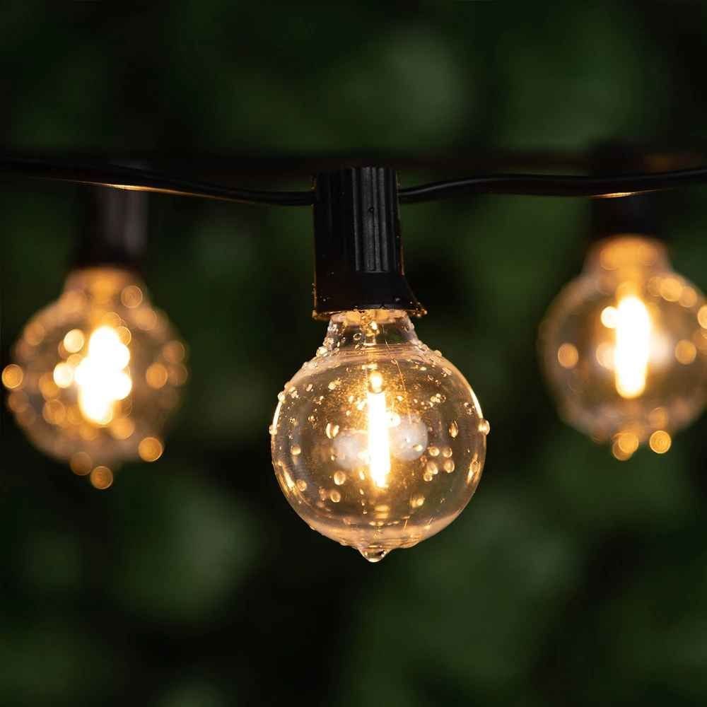 Boule lumineuse guirlande E12 de jardin
