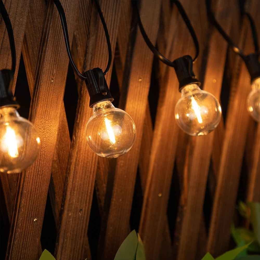 Boule lumineuse guirlande E12 pour clôture
