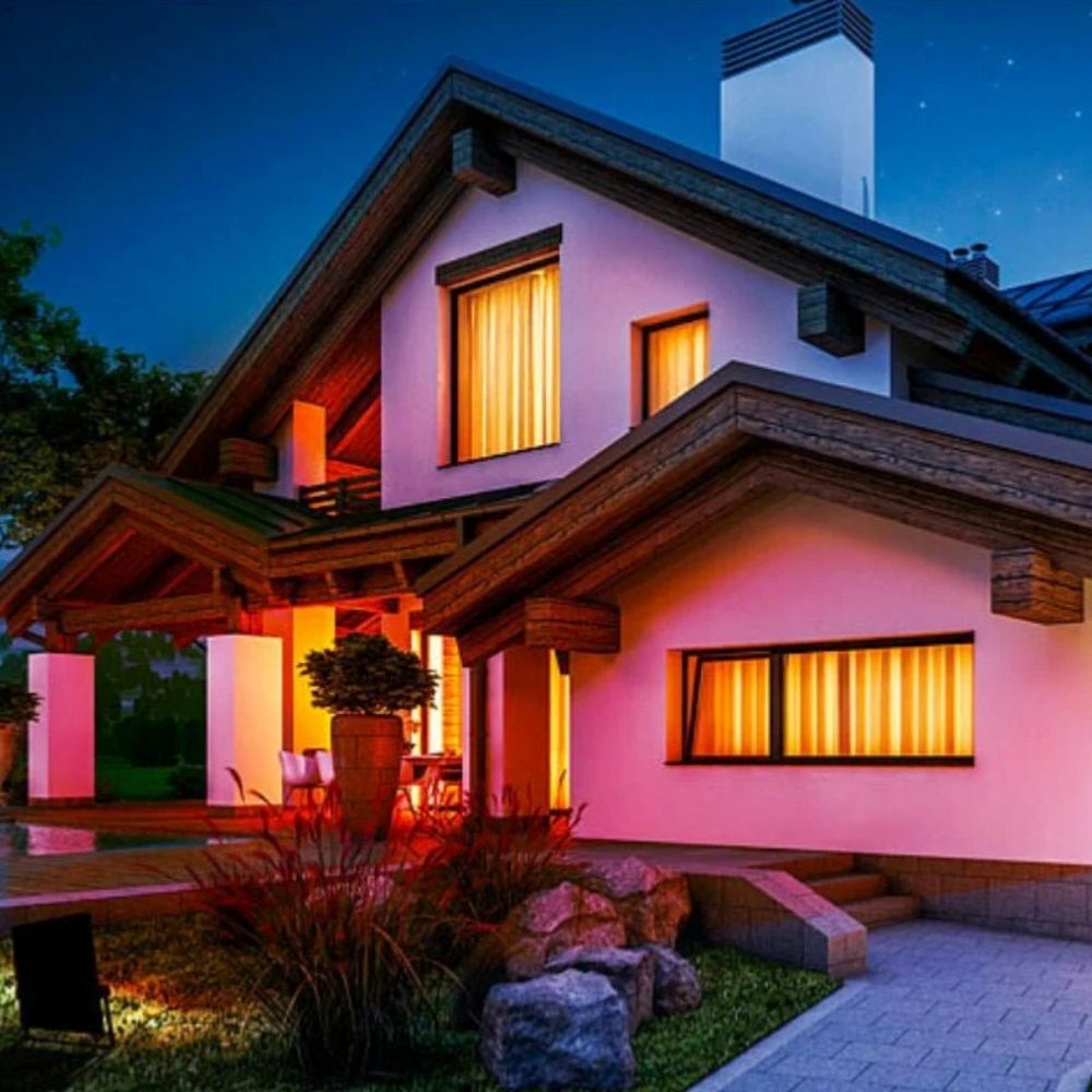 Eclairage exterieur projecteur RVB pour terrasse