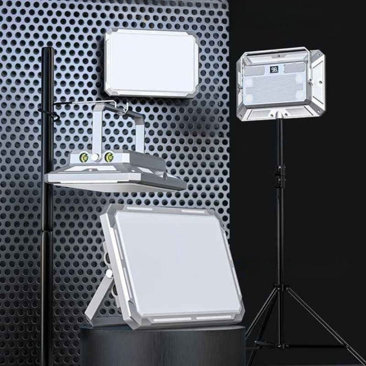 Eclairage exterieur projecteur de camping argenté
