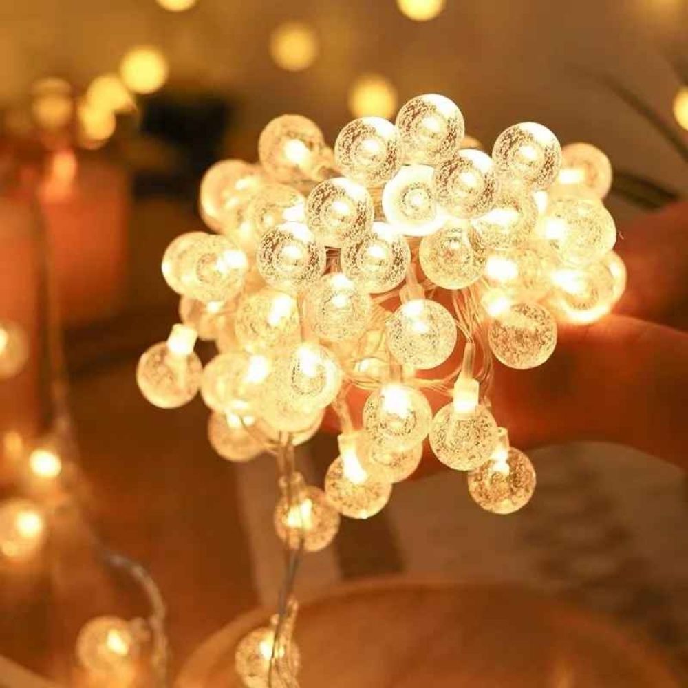 Guirlande guinguette boule de cristal pour pergola