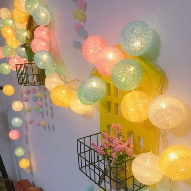 Guirlande guinguette de coton colorée de décoration