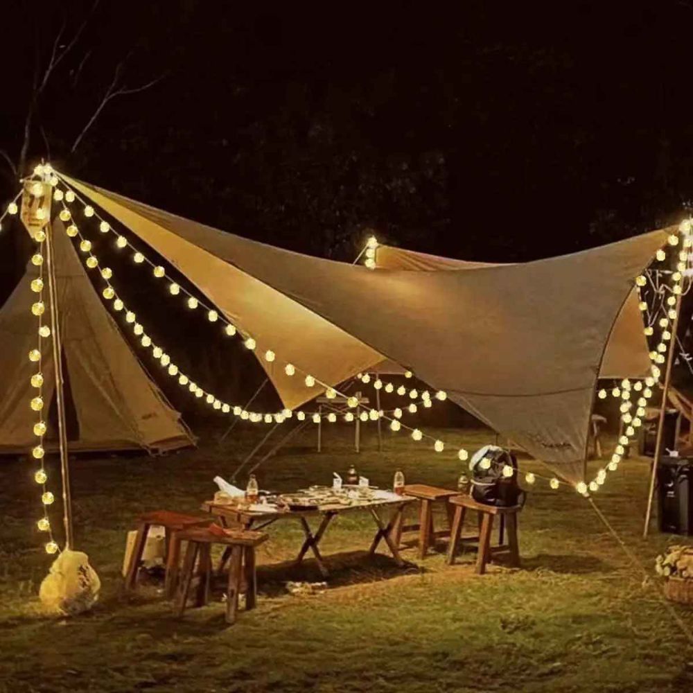Guirlande guinguette solaire 5m20 de jardin