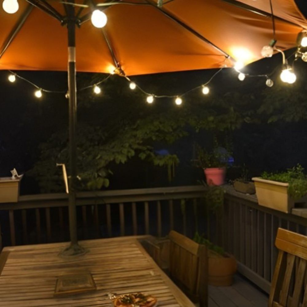 Guirlande guinguette solaire G40 pour terrasse