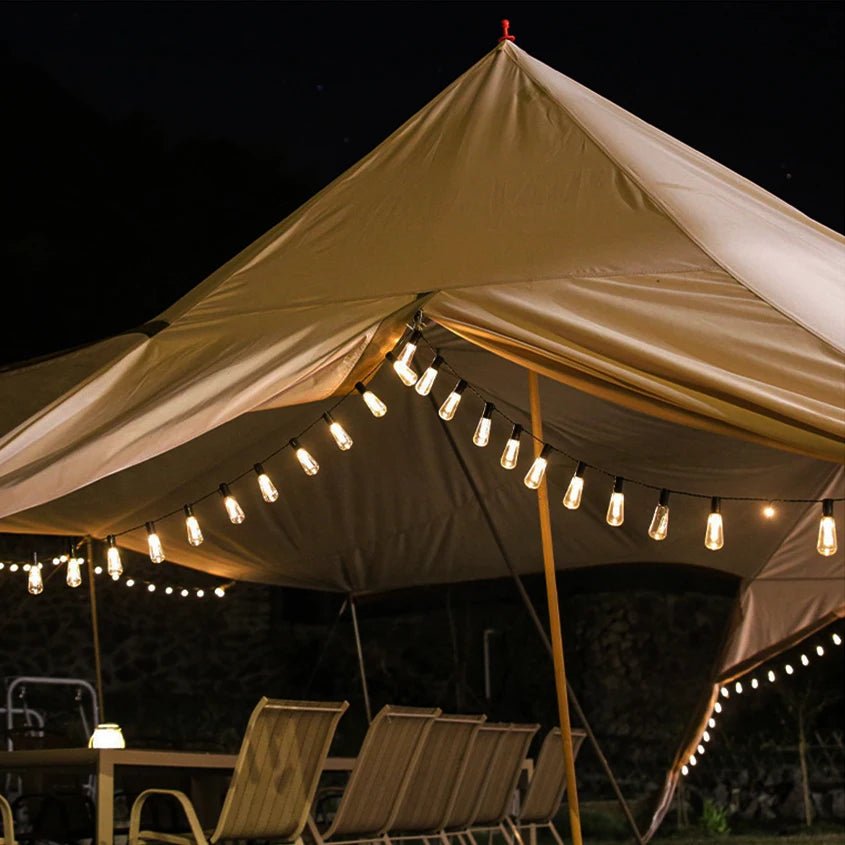 Guirlande guinguette solaire S14 de camping