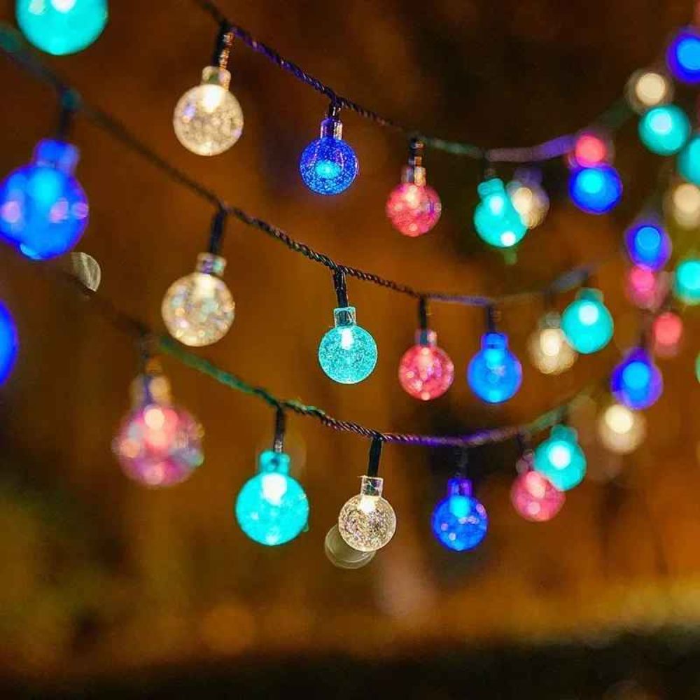 Guirlande guinguette solaire de Noël