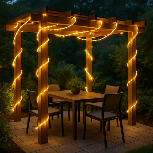Guirlande solaire bande lumineuse de pergola