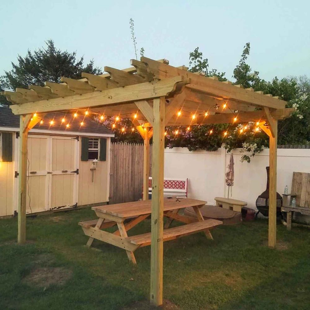 Guirlande guinguette pour pergola