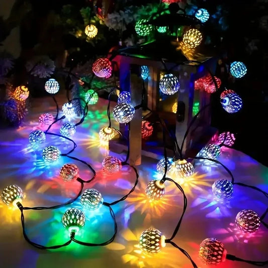 Guirlande guinguette solaire de Noël