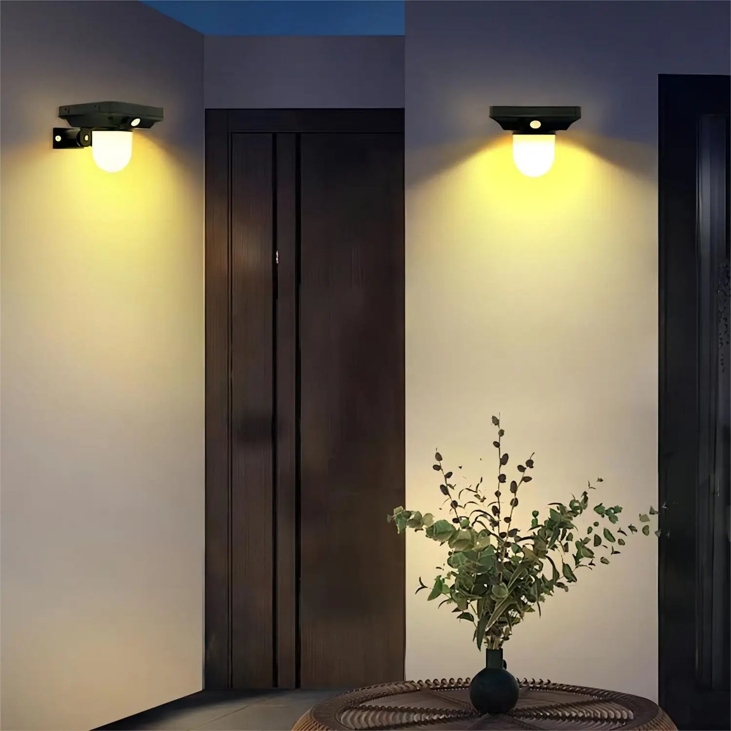 Lampe solaire extérieur murale