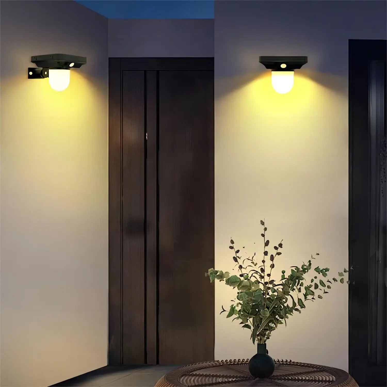 Lampe solaire extérieur murale