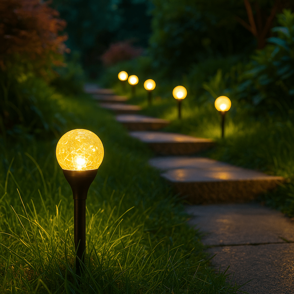 Lampe exterieur solaire pour une allée