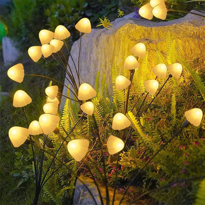 Lampes jardins solaires champignon pour chemin