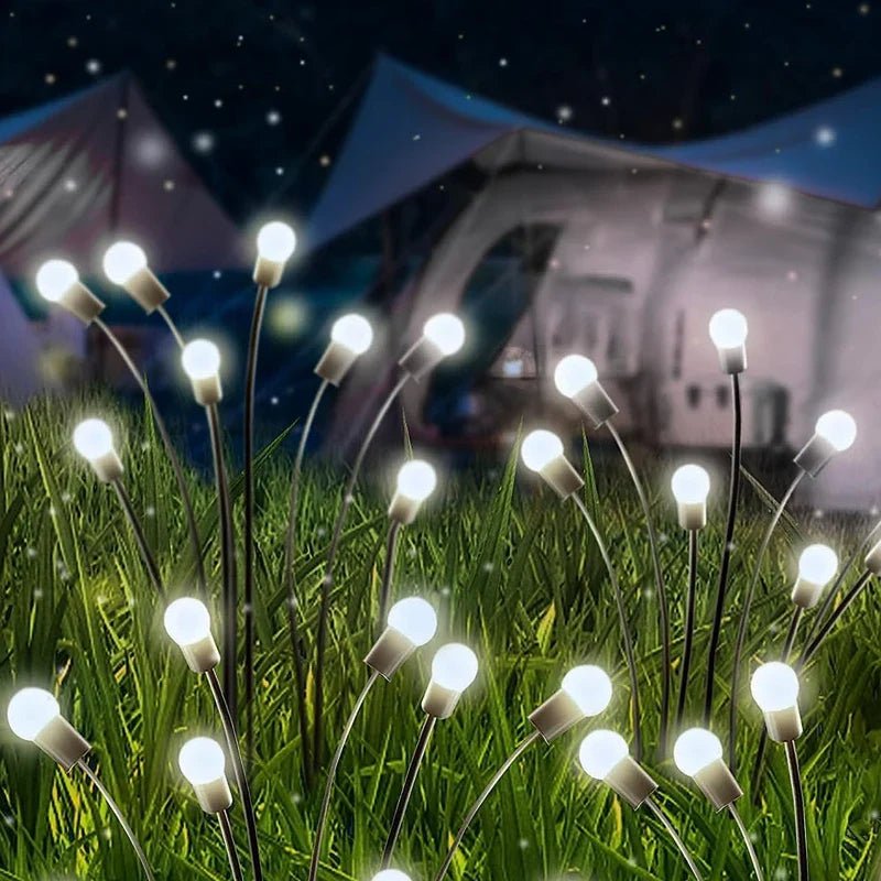 Lampes jardins solaires luciole pour chemin