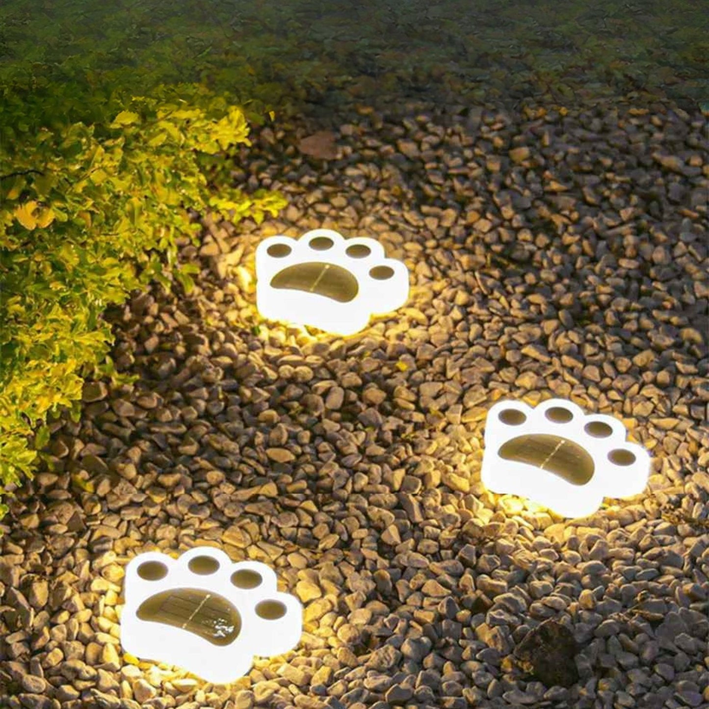 Lampes solaires pour le jardin patte de chat imperméable