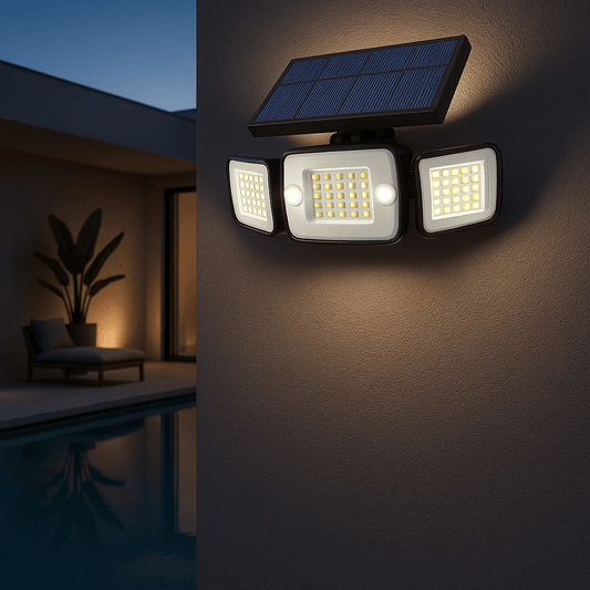 Projecteur solaire extérieur hermétique