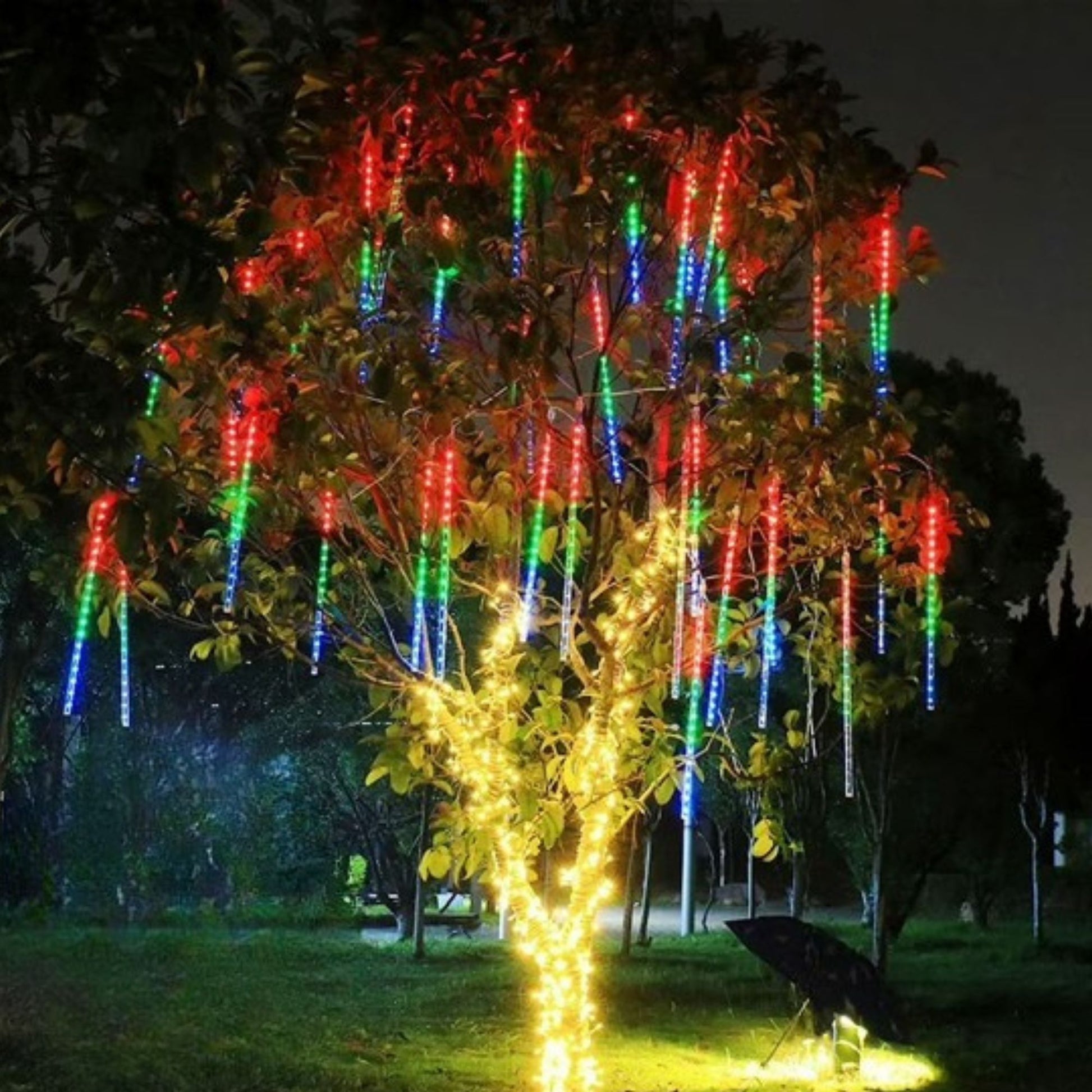 Guirlande lumineuse extérieur pluie météore RVB