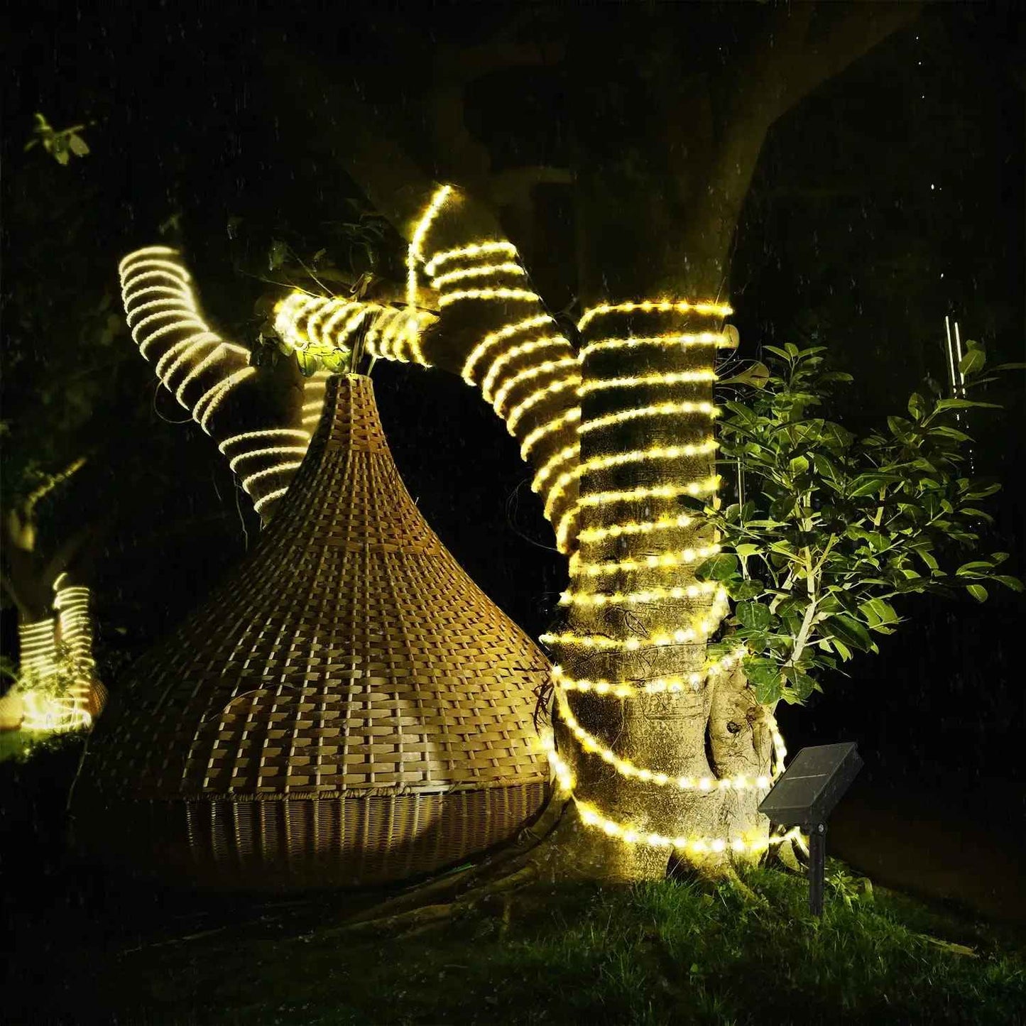Guirlande solaire bande lumineuse chaude