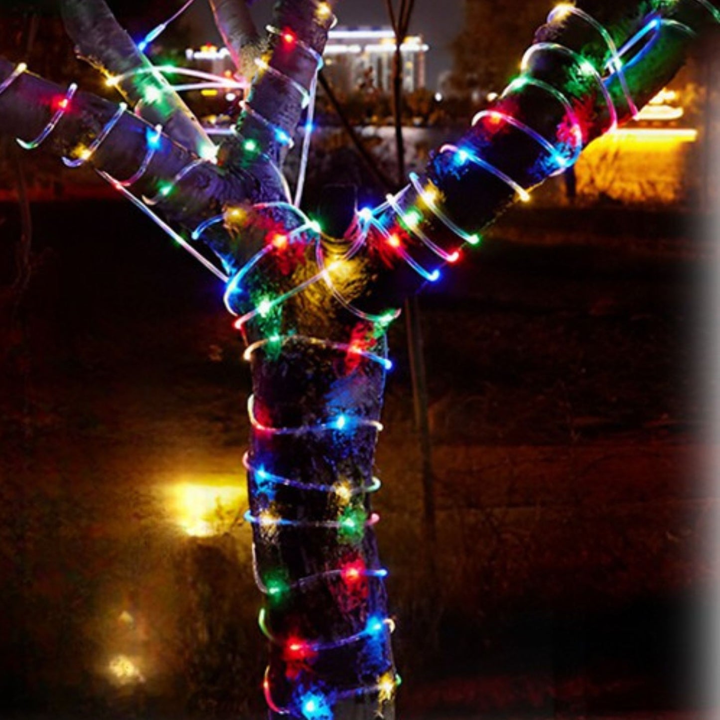 Guirlande solaire bande lumineuse pour arbre
